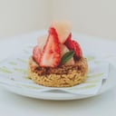 Foto de Tarta de almendras y frutas frescas