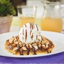 Foto de Nutella y frutos secos con salsa de chocolate