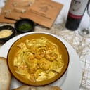 Foto de pastas con camarones
