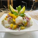 Foto de seviche peruano de corvina 
