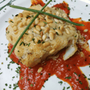 Foto de Bacalao al gratén de ajos y piñones                  