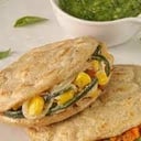 Foto de Gordita de rajas con crema