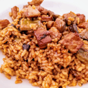 Foto de Arroz con setas y pato