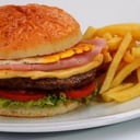 Foto de HAMBURGUESA COMPLETA