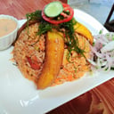 Foto de Arroz con marisco +chicharrón de pescado 