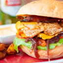 Foto de Hamburguesa de pollo del jardín