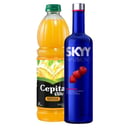 Foto de SKYY SABORIZADO + CEPITA NARANJA 1.5L 