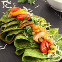 Foto de CREPES MUZARELLA Y JAMON / ESPINACA Y PARMESANO