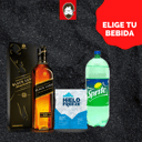 Foto de Johnnie Walker Black Label 1L + BEBIDA 3L + HIELO