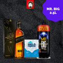 Foto de Johnnie Walker Black Label 1L + MR.BIG 2.5L + HIELO
