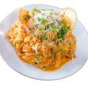 Foto de arroz con mariscos