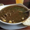 Foto de Caldo de pajarilla, arepa 