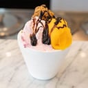 Foto de Pote helado artesanal 1/2 kg., tres gustos.