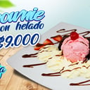 Foto de Brownie con helado