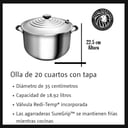Foto de Olla de 20 cuartos con Tapa