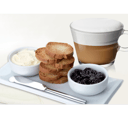 Foto de Café + Tostadas de pan lactal / Coffee + White bread toast with cheese and jam
