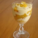 Foto de Duraznos en almíbar con crema