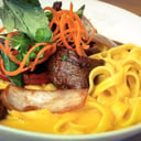 Foto de Spaguetti a la huancaina con Lomo Saltado