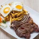 Foto de Costilla redonda con fritas