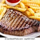 Foto de Churrasco de cuadril con fritas
