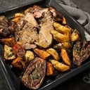 Foto de TERNERA AL HORNO CON PAPAS Y BONIATOS