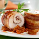 Foto de POLLO RELLENO AL JAMON CON PURE DE PAPAS
