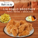 Foto de 1/4 POLLO BROSTER + PAPAS FRITAS + ENSALADA