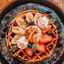 Foto de Waffles con helado