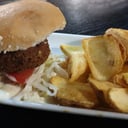 Foto de Mini hamburguesa Falafel con yogurt