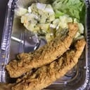 Foto de Pescado Frito con agregado y ensalada