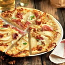 Foto de Pera + queso de cabra +jamón serrano