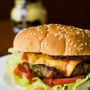 Foto de Hamburguesa De Pechuga apanada