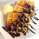 Foto de Waffles con helado