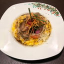 Foto de LOMO SALTADO CON RISSOTO HUANCAINA