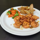 Foto de camarones al ajo