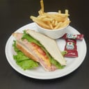 Foto de sandwich de jamon con queso