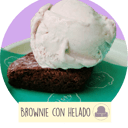 Foto de Brownie con helado