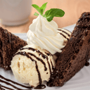 Foto de Torta con helado (2 bolas)