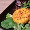 Foto de Hamburguesa de seitán con arroz