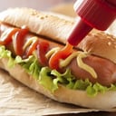 Foto de Perro caliente sencillo tipo sandwich
