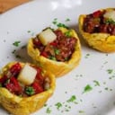Foto de Canasticas de patacon rellenas 