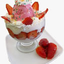 Foto de Fresas con Crema con Helado