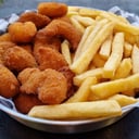Foto de Langostinos empanados + Papas