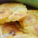 Foto de plátano verde machacado 