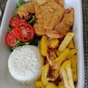 Foto de milanesa con papas