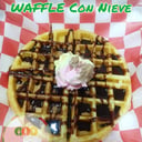 Foto de Waffle con nieve