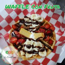 Foto de Waffle con fruta