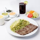 Foto de Bisteak con Spaghettis al Pesto