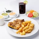 Foto de Pierna de Pollo con Papas Fritas