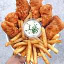 Foto de Porción papas fritas + Porción  nuggets de pollo 
